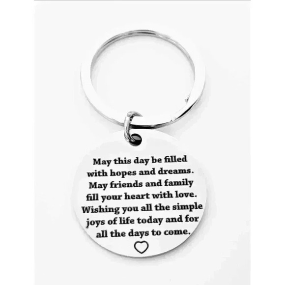May This Daybe Filled With Hopes And Dreams... Keychain - Picture 1 of 1